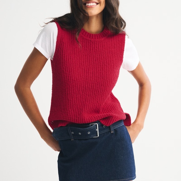 Abercrombie & Fitch Sweaters - Textural Crew Sweater Shell Tank